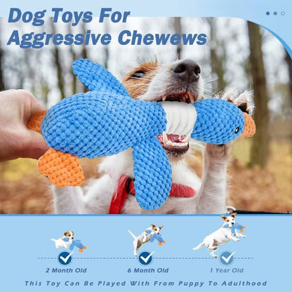 Indestructible Cat Dog Toys for Aggressive Chewers Cats Dogs,Chew Squeak Toy Cats Dogs Interactive Plush Doll Pet Products